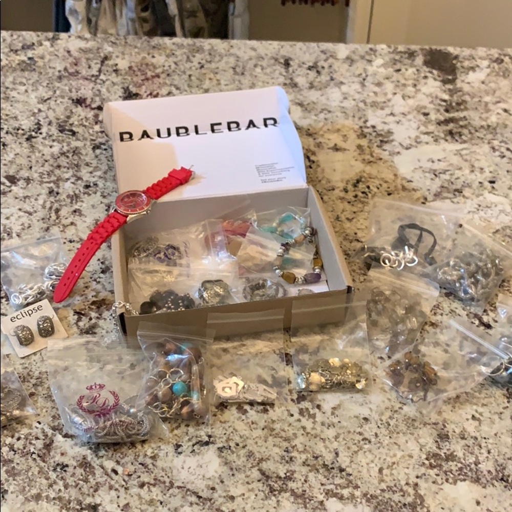 Bundle of earrings, bracelets , necklaces